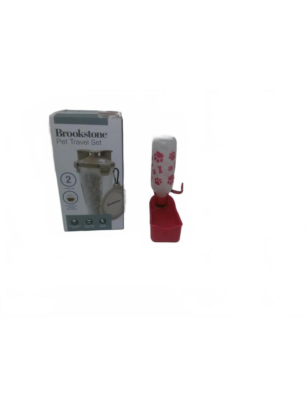 Pet Travel Set- Dual Chamber Food and Water Bottle. 2 sets of pet Shoes M/L